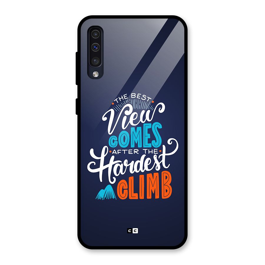 Hardest Climb Glass Back Case for Galaxy A50