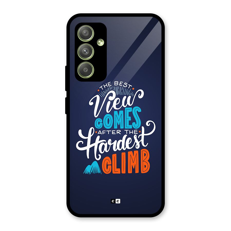 Hardest Climb Glass Back Case for Galaxy A54