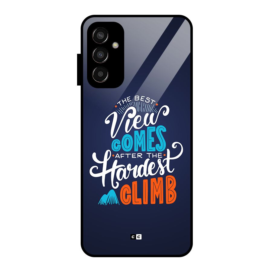 Hardest Climb Glass Back Case for Galaxy F13