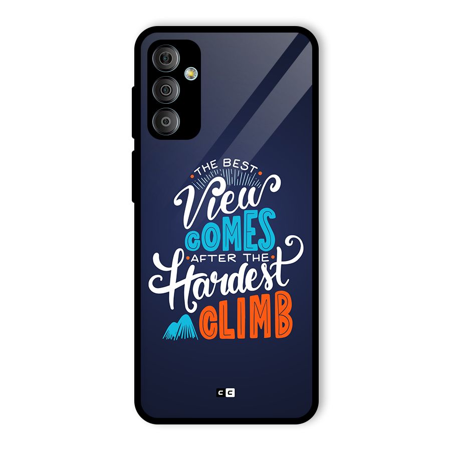 Hardest Climb Glass Back Case for Galaxy F23