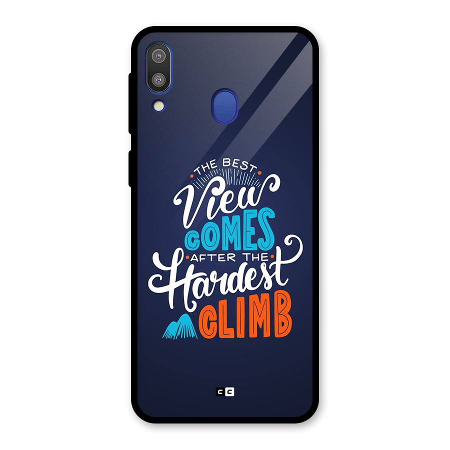 Hardest Climb Glass Back Case for Galaxy M20