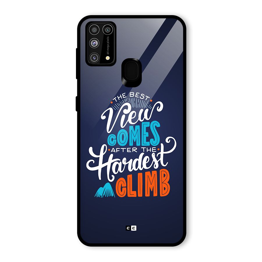 Hardest Climb Glass Back Case for Galaxy M31