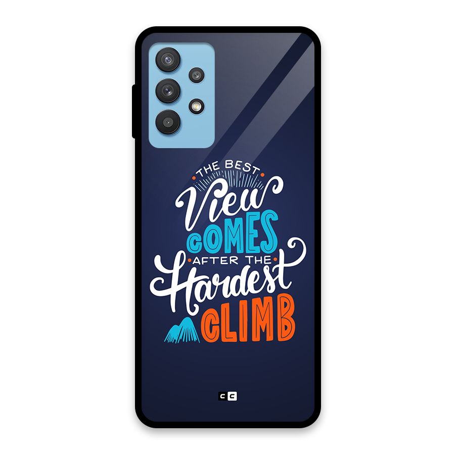 Hardest Climb Glass Back Case for Galaxy M32 5G