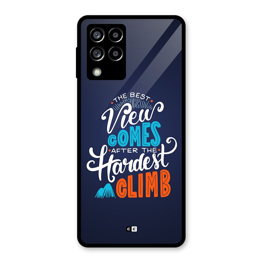 Hardest Climb Glass Back Case for Galaxy M53 5G