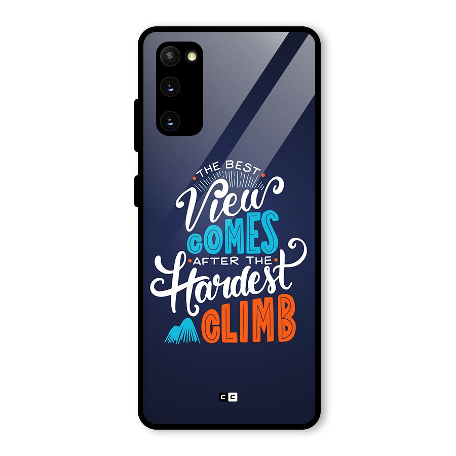 Hardest Climb Glass Back Case for Galaxy S20 FE