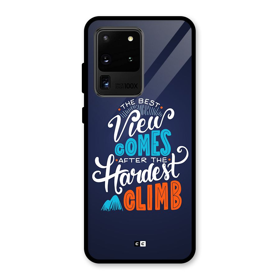 Hardest Climb Glass Back Case for Galaxy S20 Ultra