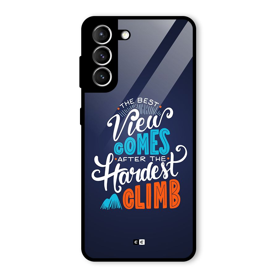 Hardest Climb Glass Back Case for Galaxy S21 5G
