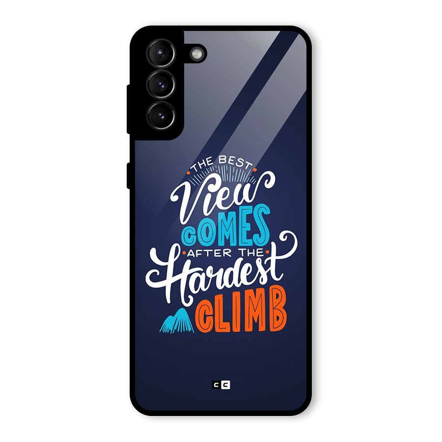 Hardest Climb Glass Back Case for Galaxy S21 Plus