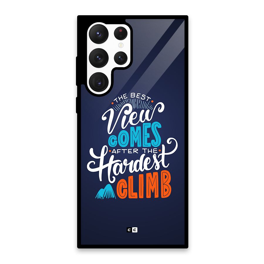 Hardest Climb Glass Back Case for Galaxy S22 Ultra 5G