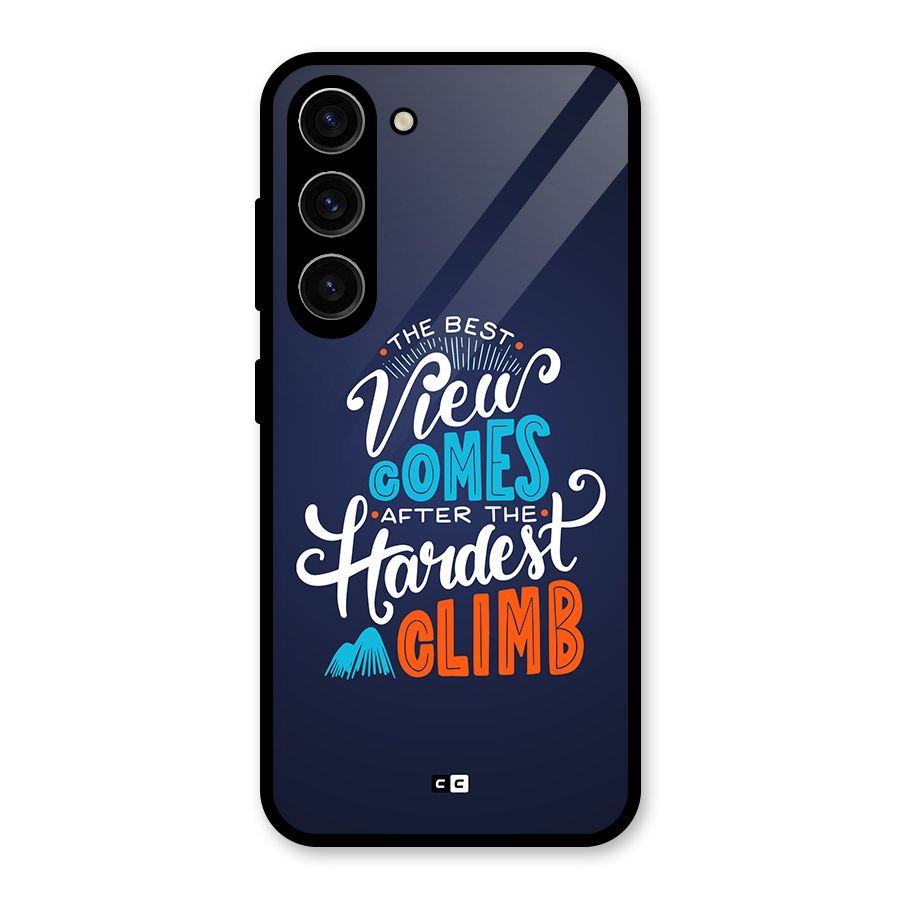 Hardest Climb Glass Back Case for Galaxy S23