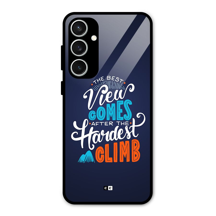Hardest Climb Glass Back Case for Galaxy S23 FE