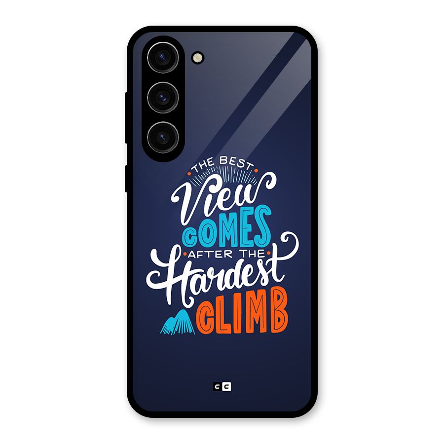 Hardest Climb Glass Back Case for Galaxy S23 Plus