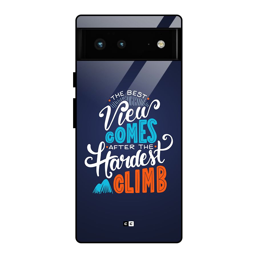 Hardest Climb Glass Back Case for Google Pixel 6