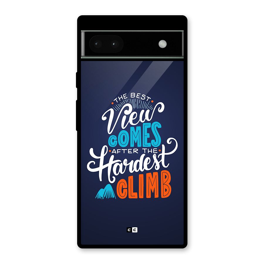 Hardest Climb Glass Back Case for Google Pixel 6a