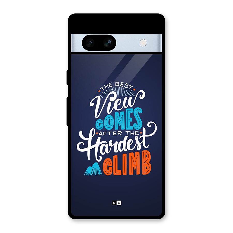 Hardest Climb Glass Back Case for Google Pixel 7a