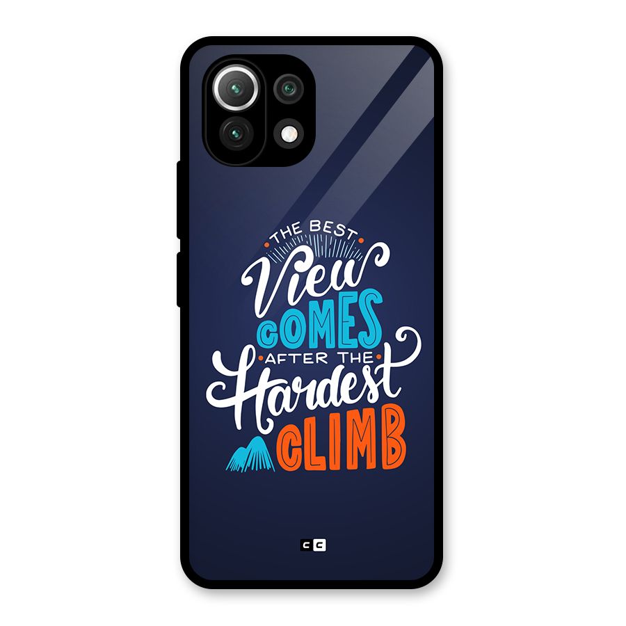 Hardest Climb Glass Back Case for Mi 11 Lite