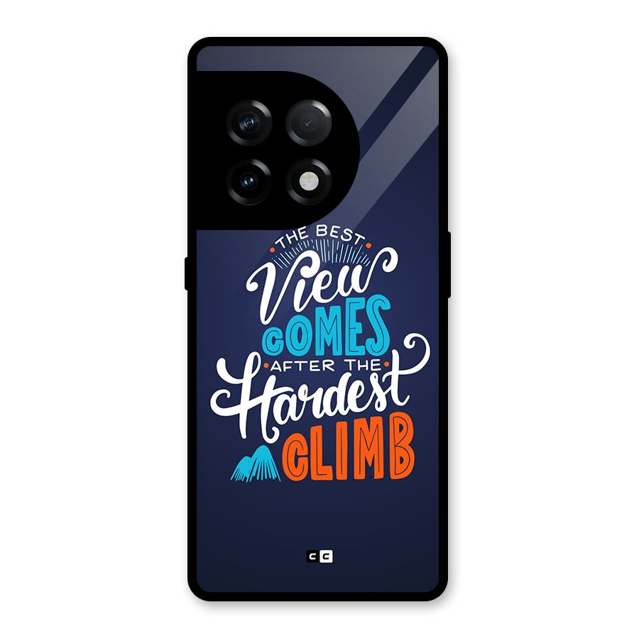 Hardest Climb Glass Back Case for OnePlus 11R