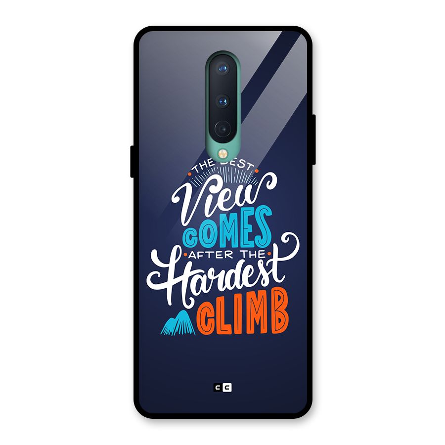 Hardest Climb Glass Back Case for OnePlus 8