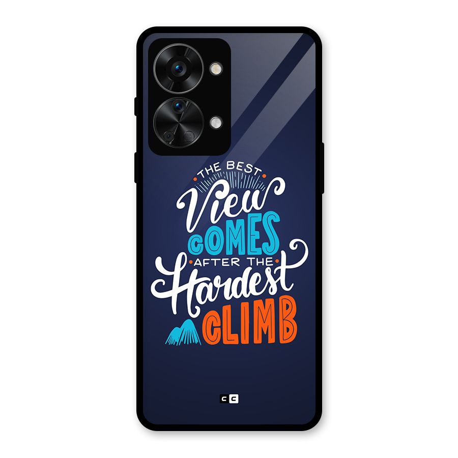 Hardest Climb Glass Back Case for OnePlus Nord 2T