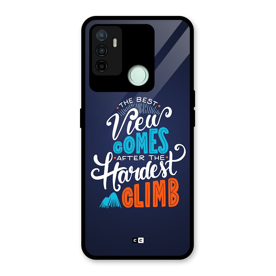 Hardest Climb Glass Back Case for Oppo A53