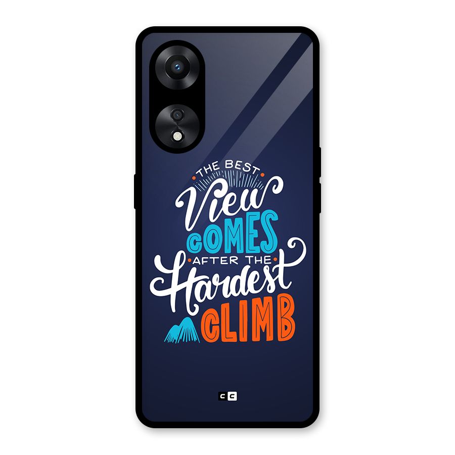 Hardest Climb Glass Back Case for Oppo A78