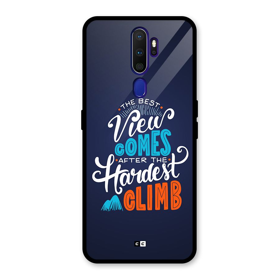 Hardest Climb Glass Back Case for Oppo A9 (2020)
