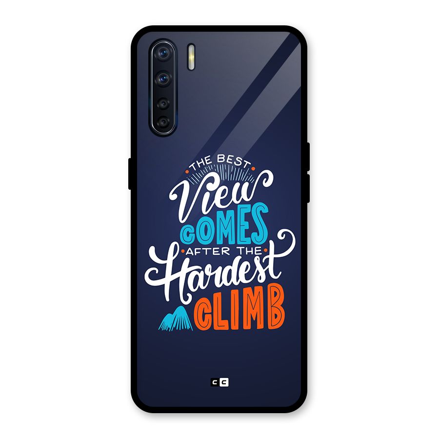 Hardest Climb Glass Back Case for Oppo F15
