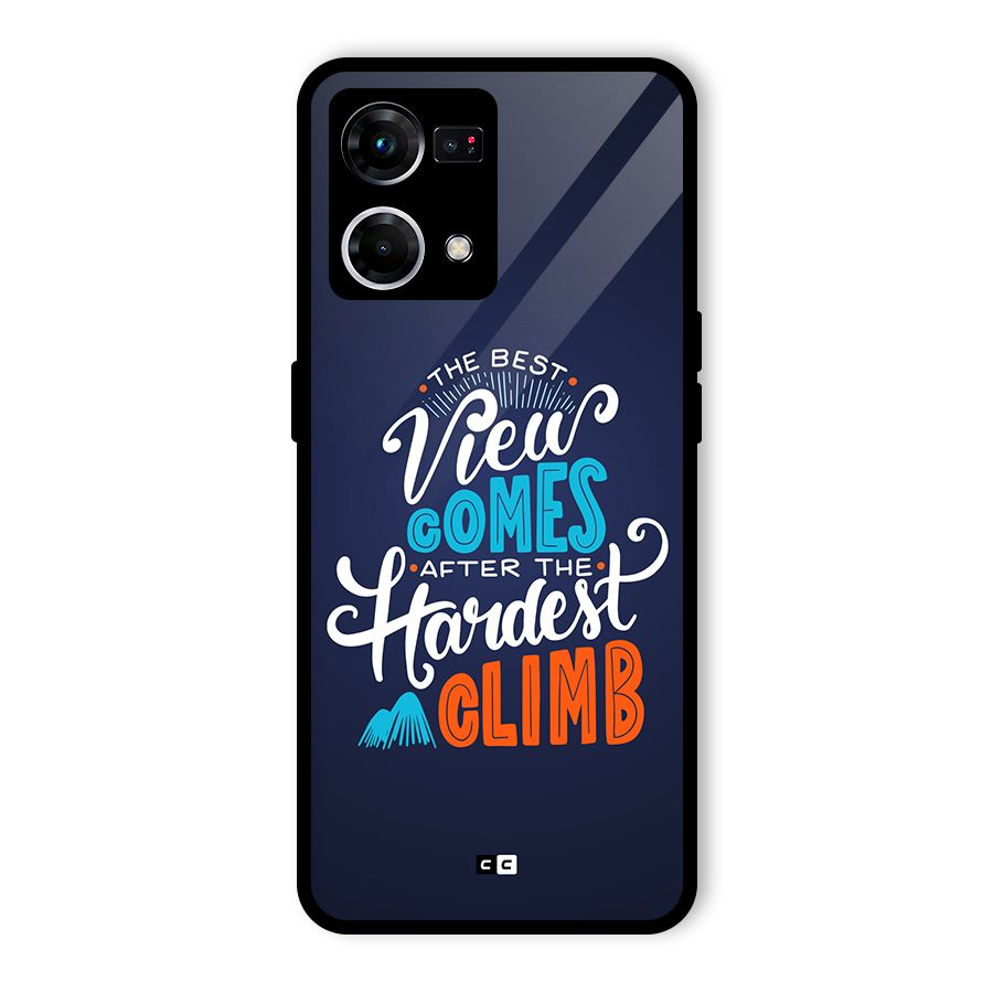 Hardest Climb Glass Back Case for Oppo F21s Pro 4G