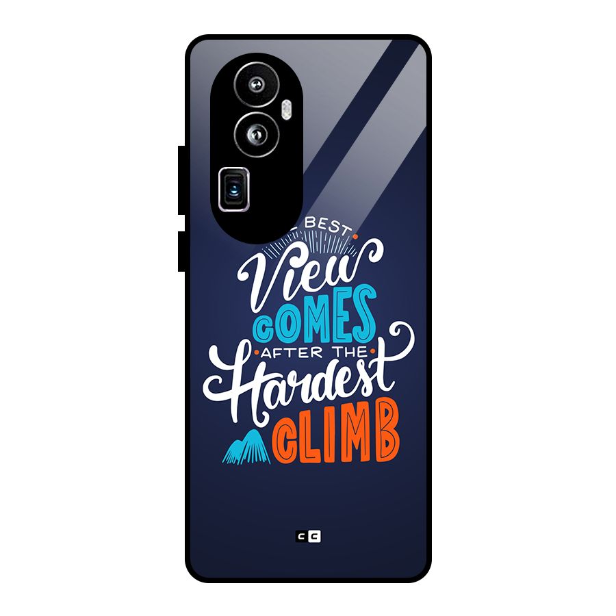 Hardest Climb Glass Back Case for Oppo Reno10 Pro Plus