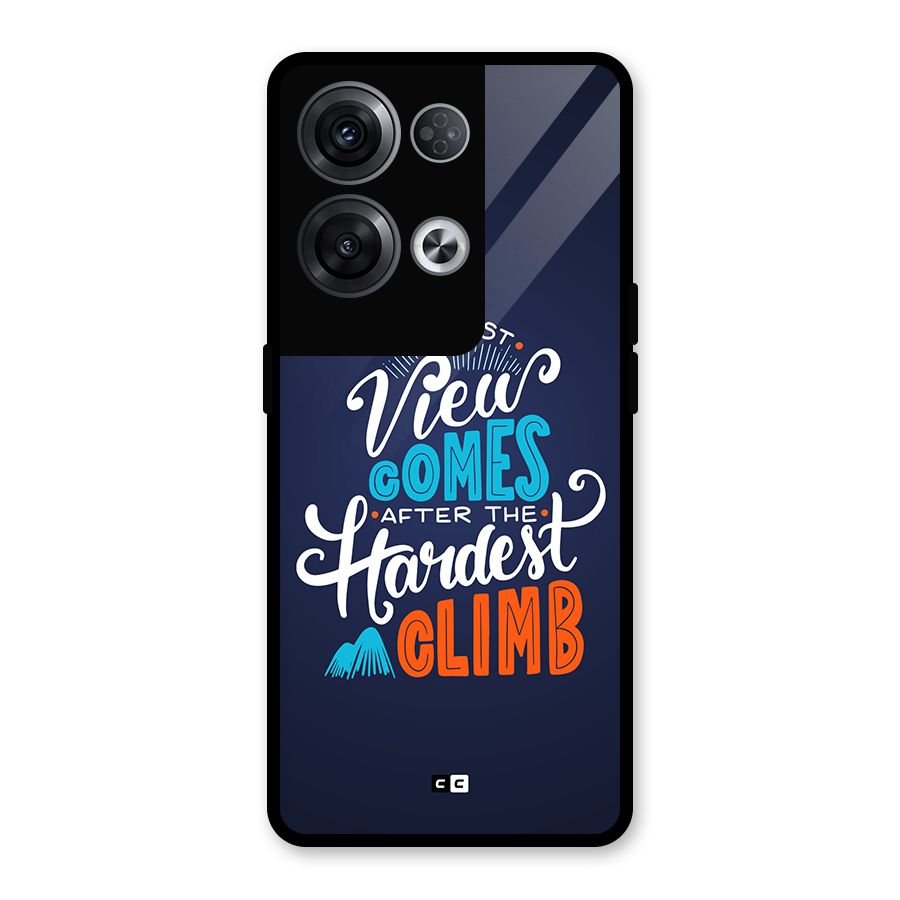 Hardest Climb Glass Back Case for Oppo Reno8 Pro 5G
