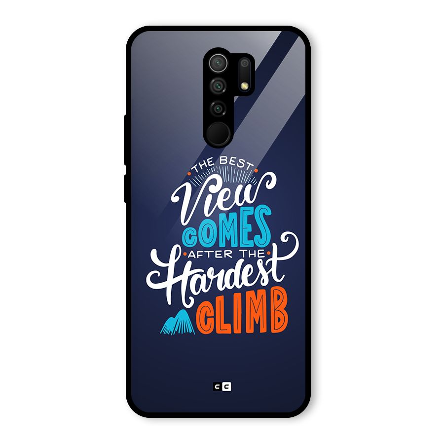 Hardest Climb Glass Back Case for Poco M2