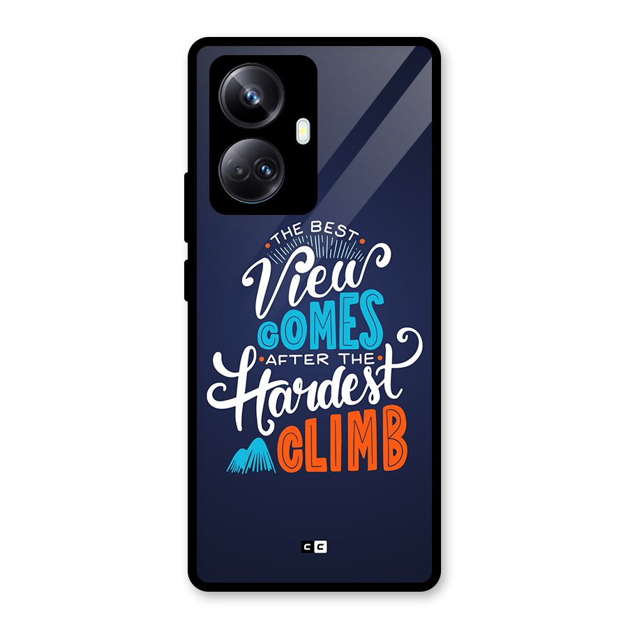 Hardest Climb Glass Back Case for Realme 10 Pro Plus
