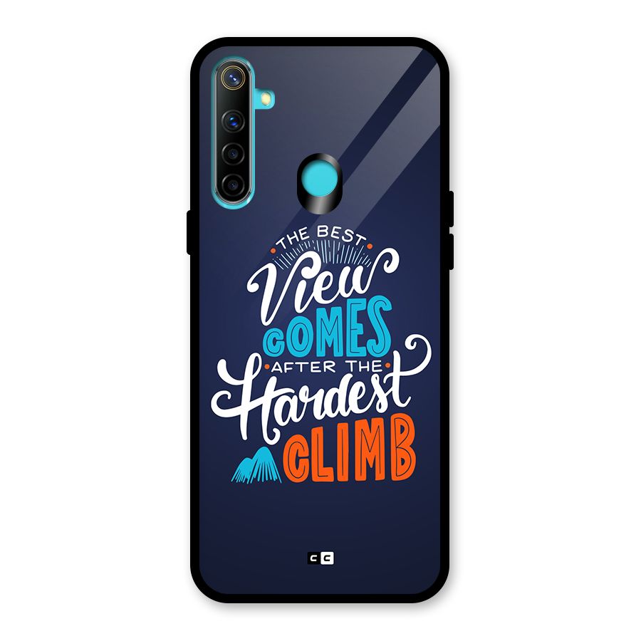 Hardest Climb Glass Back Case for Realme 5i