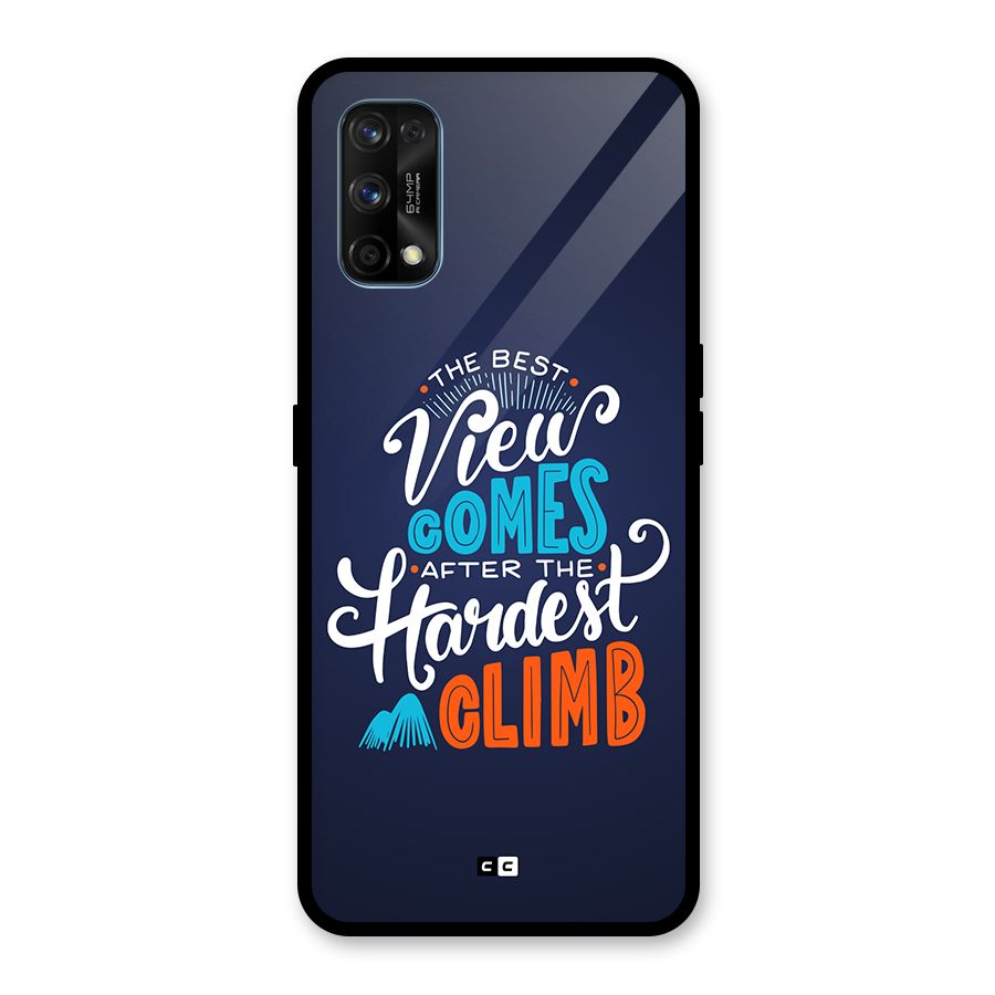 Hardest Climb Glass Back Case for Realme 7 Pro