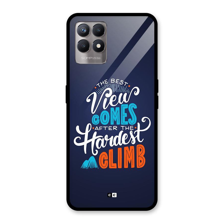 Hardest Climb Glass Back Case for Realme 8i