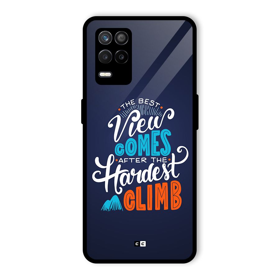 Hardest Climb Glass Back Case for Realme 8s 5G