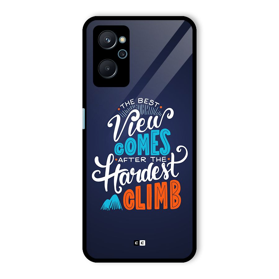 Hardest Climb Glass Back Case for Realme 9i
