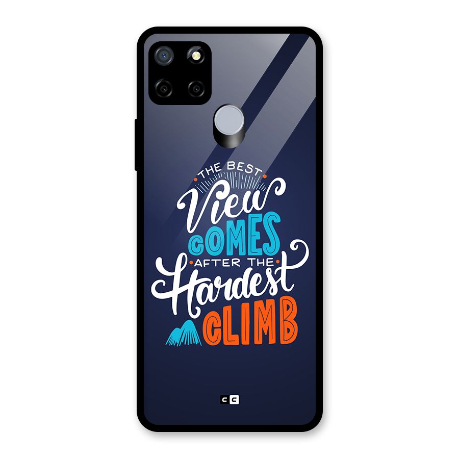 Hardest Climb Glass Back Case for Realme C12