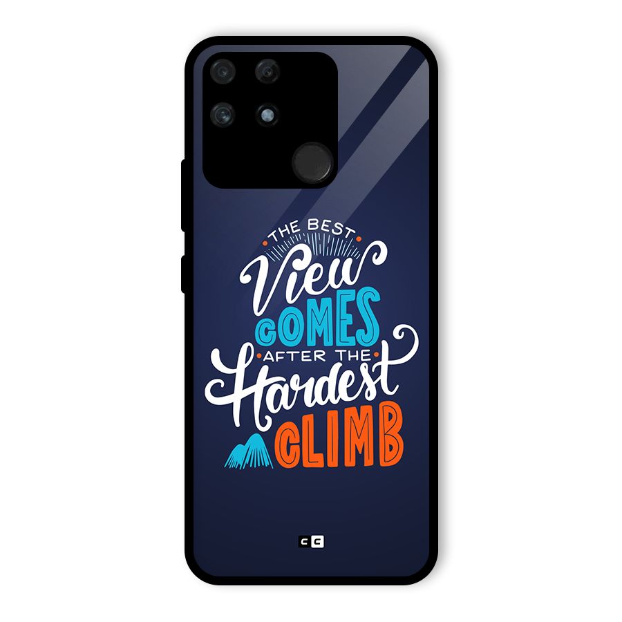 Hardest Climb Glass Back Case for Realme Narzo 50A