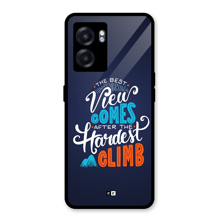Hardest Climb Glass Back Case for Realme Narzo 50 5G
