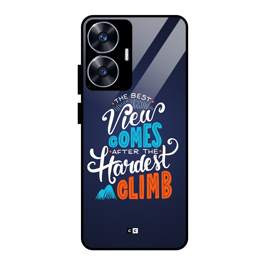 Hardest Climb Glass Back Case for Realme Narzo N55