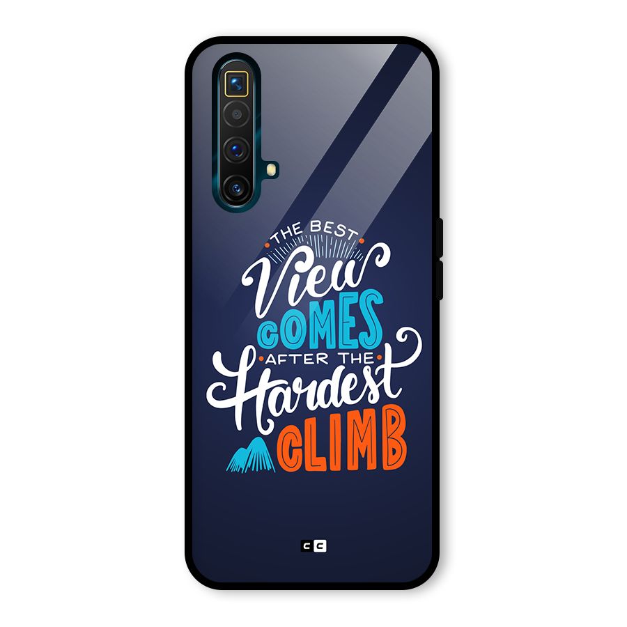 Hardest Climb Glass Back Case for Realme X3 SuperZoom