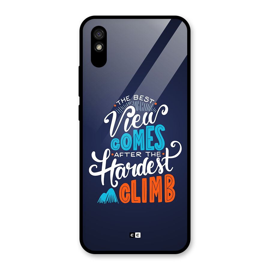 Hardest Climb Glass Back Case for Redmi 9A