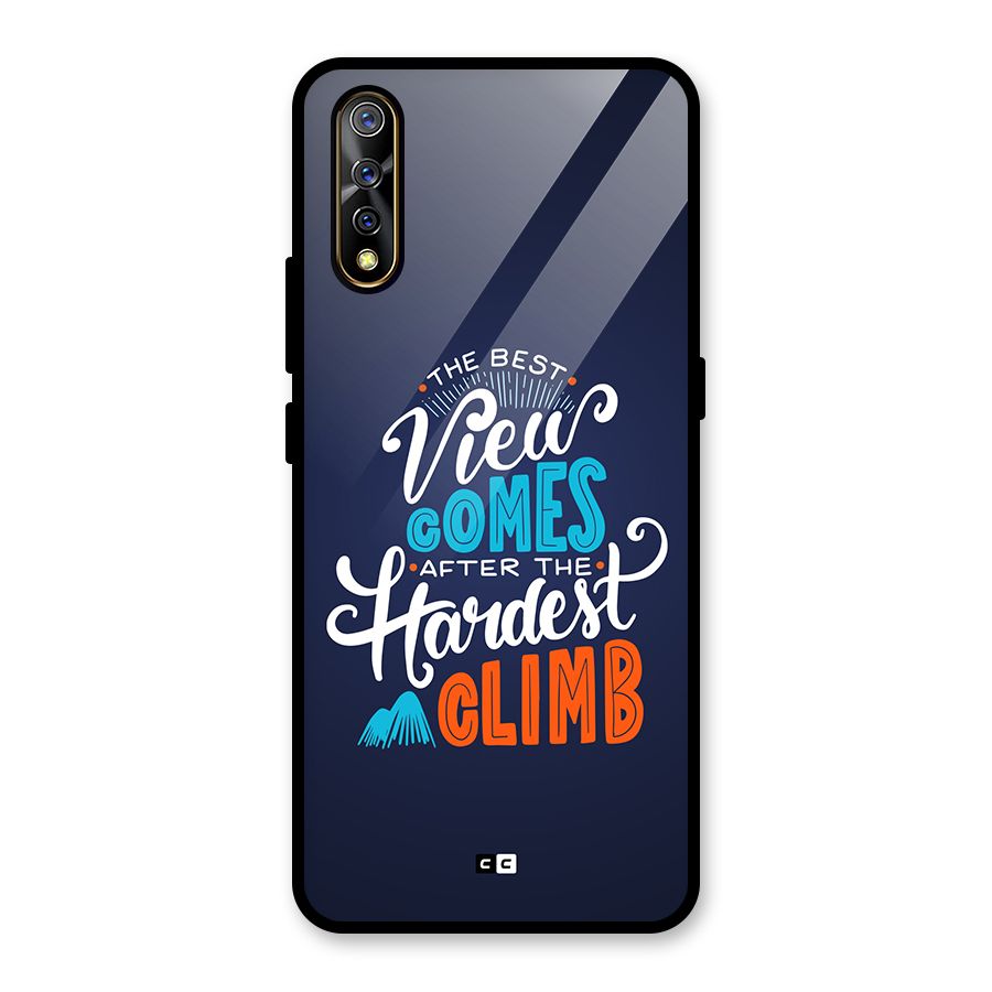 Hardest Climb Glass Back Case for Vivo S1