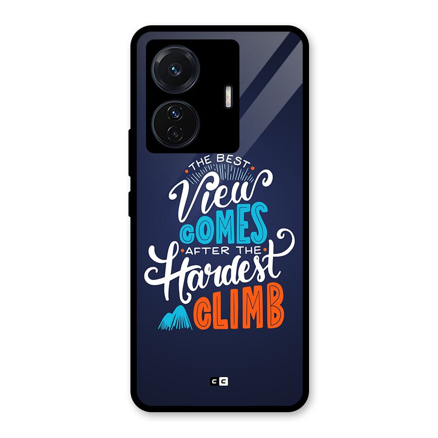 Hardest Climb Glass Back Case for Vivo T1 Pro