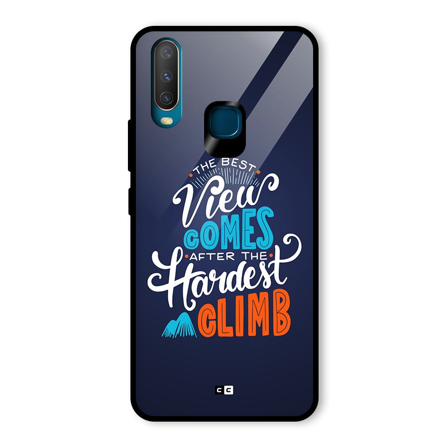Hardest Climb Glass Back Case for Vivo U10