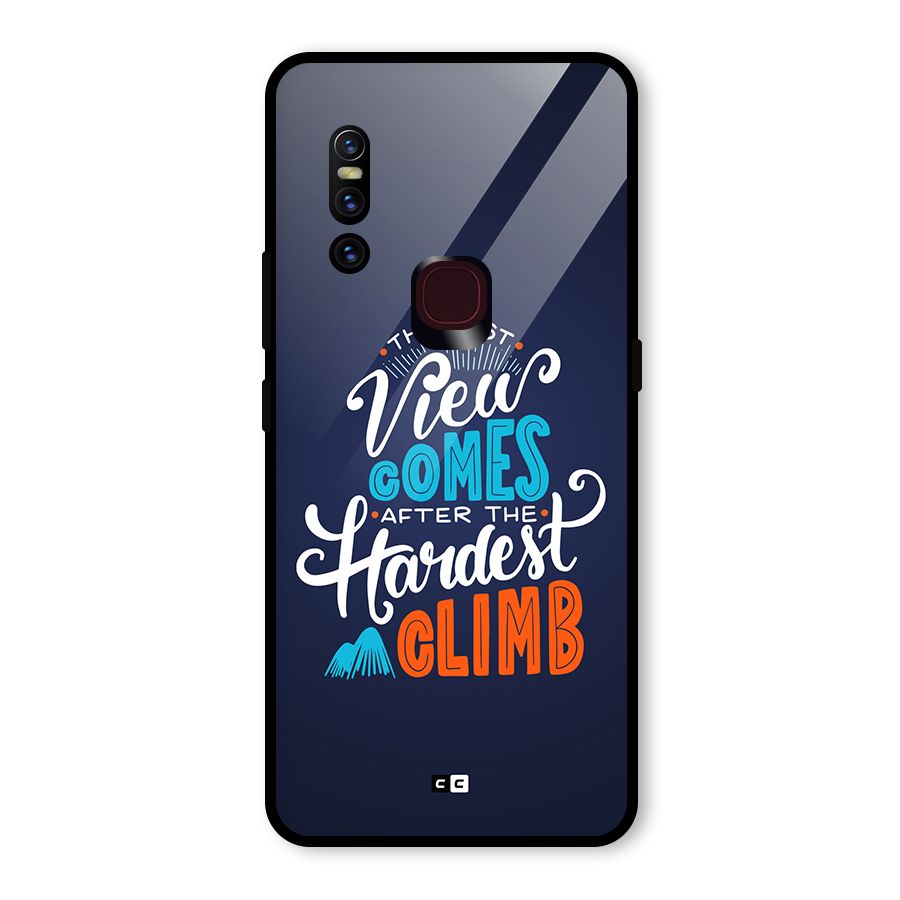Hardest Climb Glass Back Case for Vivo V15