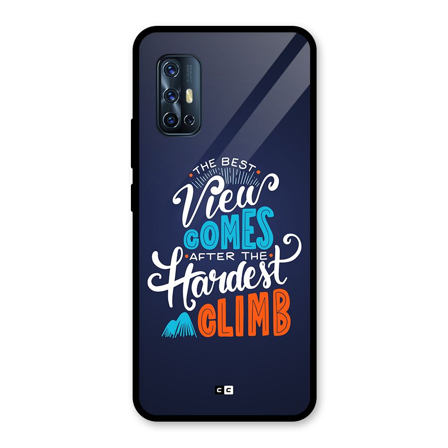 Hardest Climb Glass Back Case for Vivo V17