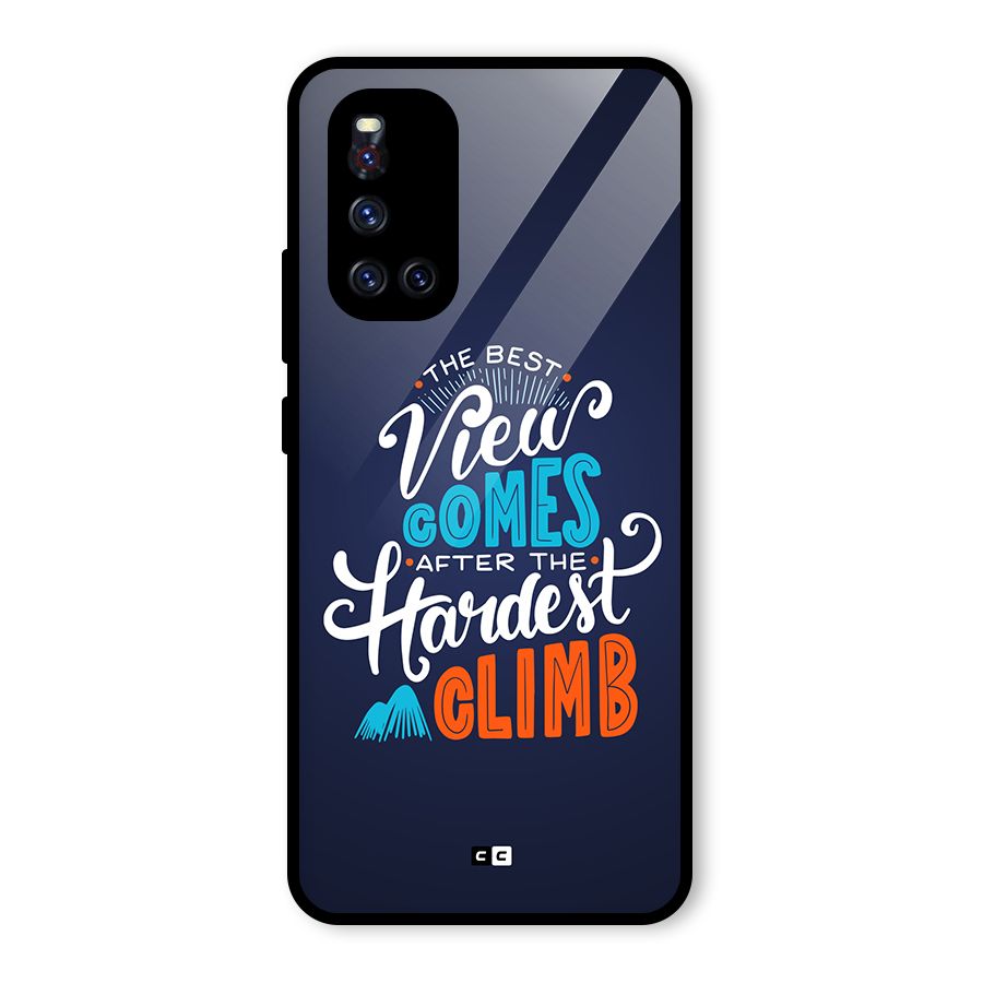 Hardest Climb Glass Back Case for Vivo V19