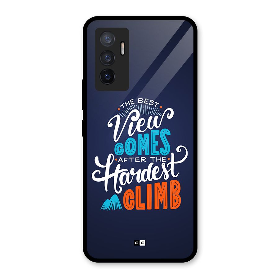 Hardest Climb Glass Back Case for Vivo V23e